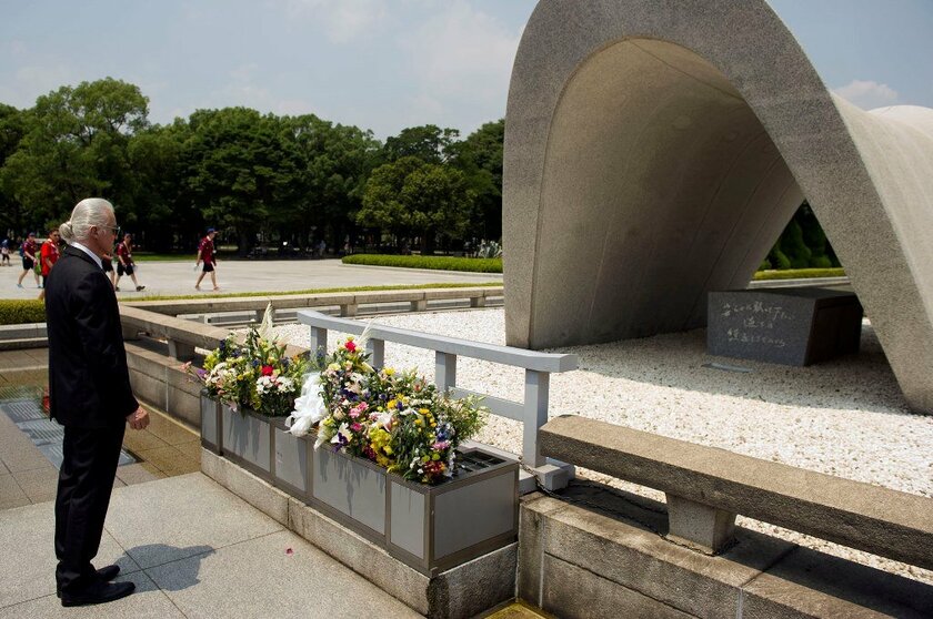 ジミー・ペイジ 「心から平和を祈り続けたい」44年ぶりに広島を訪問