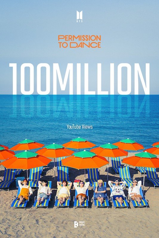 BTS「Permission to Dance」MVが1億ビューを突破