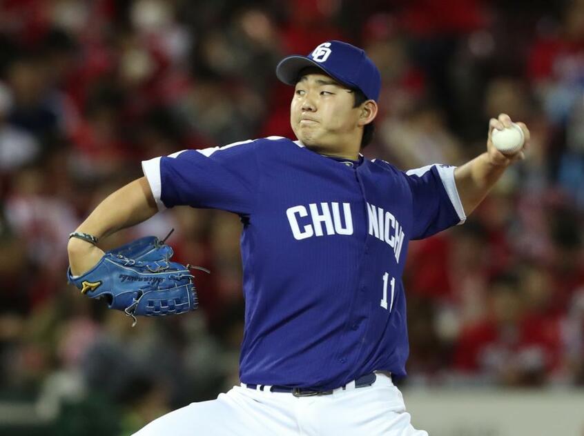 今季飛躍が期待される中日・小笠原慎之介投手　（ｃ）朝日新聞社