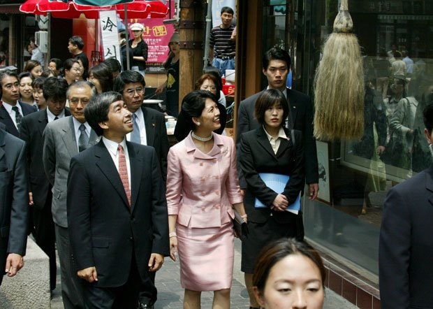 高円宮ご夫妻は２００２年の日韓サッカーＷ杯を機に韓国・ソウルを訪問された　（c）朝日新聞社　＠＠写禁