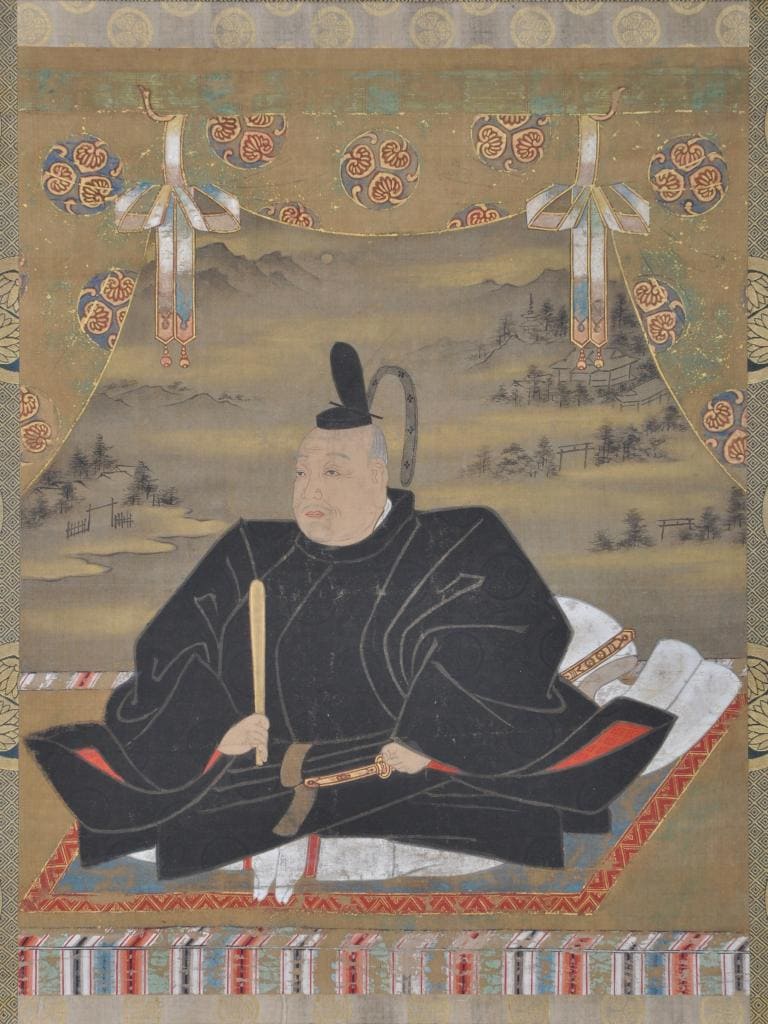 徳川家康の肖像。江戸時代前期に描かれたもの／堺市博物館