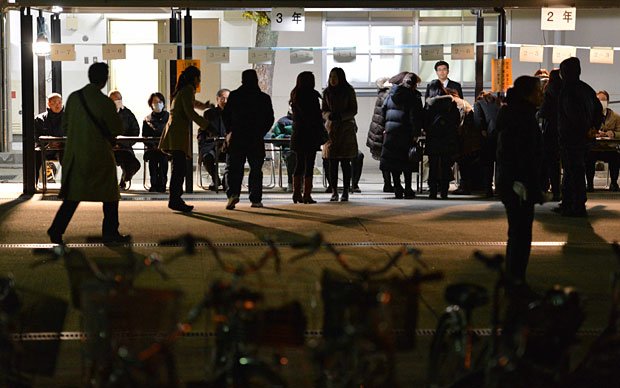 男子生徒の自殺後、生徒が通っていた大阪市立桜宮高校では保護者会が開かれた　（c）朝日新聞社　＠＠写禁
