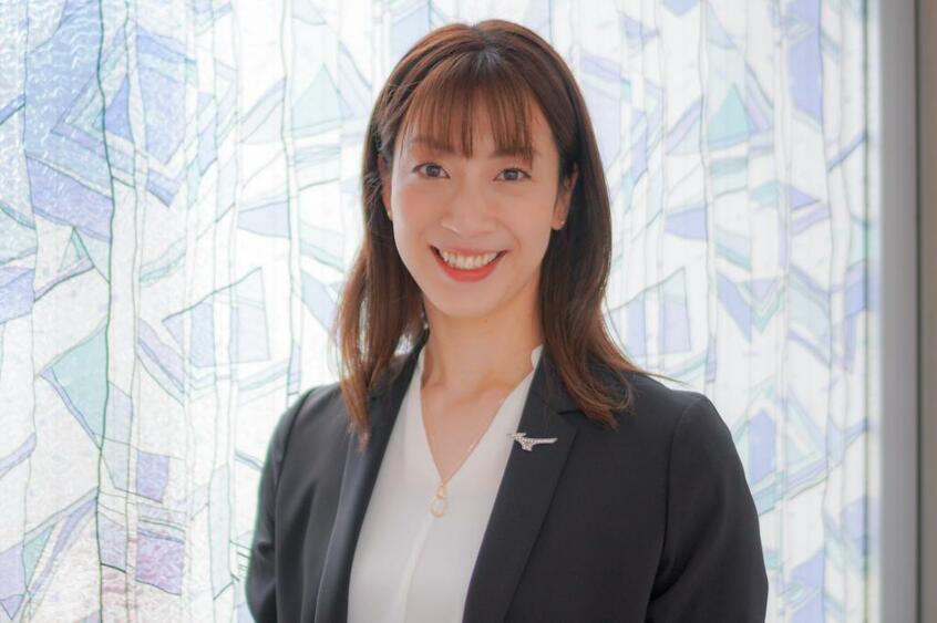 寺川綾さん(てらかわ・あや)/1984年生まれ。ミズノ社員。2012年ロンドン五輪の競泳女子100m背泳ぎと400mメドレーリレーで銅メダル。13年に現役引退。報道ステーションのスポーツキャスター(photo ミズノ提供)