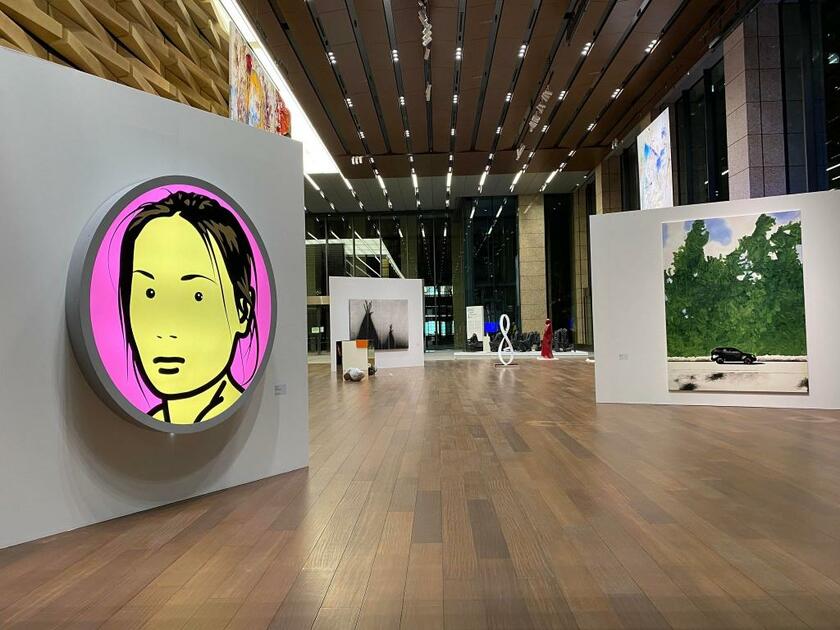 塩原さんが企画協力を担当した「SMBC meets Contemporary Art come take a look展」会場風景（写真は塩原さん提供）