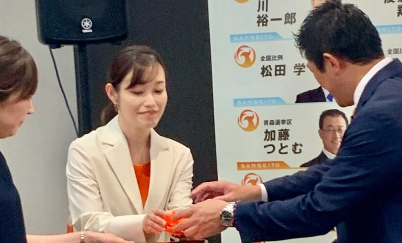 午後8時に「当確」報道が出たさや氏