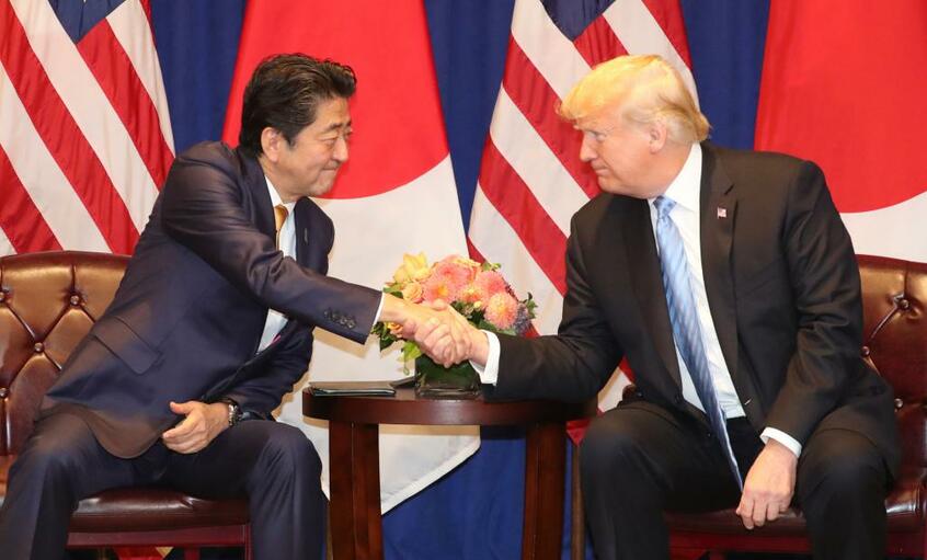 安倍首相の最大の後ろ盾であるトランプ大統領は勝てるのか (c)朝日新聞社