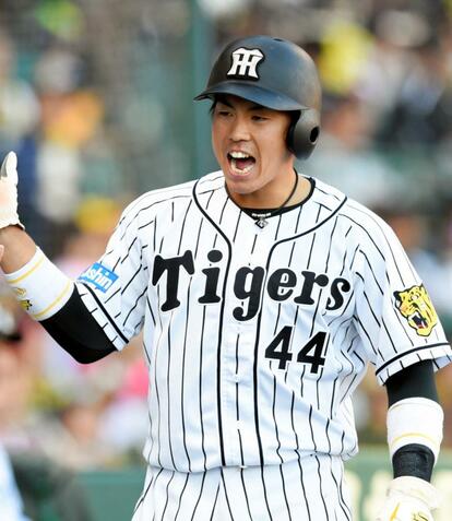 阪神浮沈のカギを握る梅野隆太郎　（ｃ）朝日新聞社
