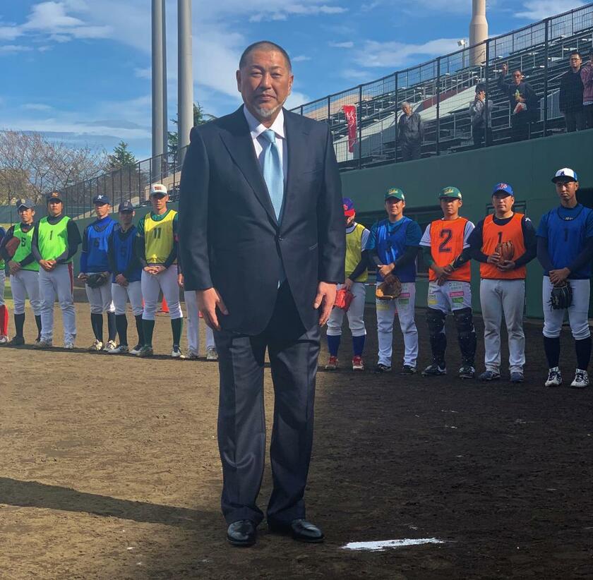 ファンたちの前に現れた清原和博氏（撮影：井上啓太）