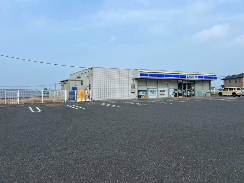 実証実験を実施している、千葉県のローソン一宮東浪見店の駐車場