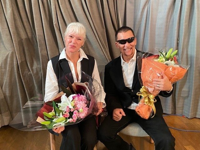 蝶野正洋さんと妻・マルティーナさん（提供）