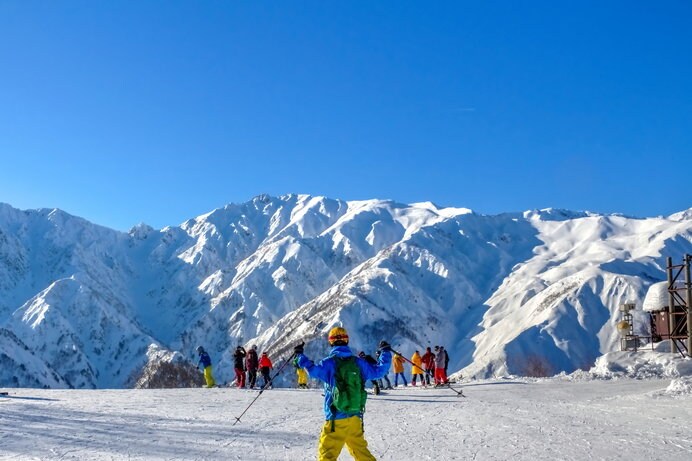雄大な景色もスキーの楽しみの一つ