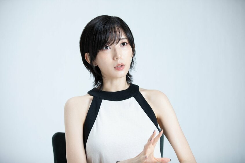 ロングインタビューに応じた光宗薫さん。初の個展を通じて得た気づき、表現者としての現在地について語ってくれた(撮影/写真映像部・山本二葉)