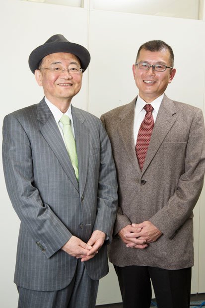 浅野史郎氏（左）と久坂部羊氏（右）　（撮影／写真部・工藤隆太郎）