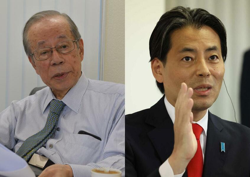 福田康夫氏(左)・福田達夫氏