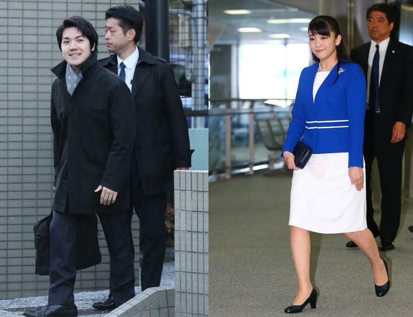 眞子さまと小室圭さんの婚約内定は2017年9月に発表された。小室さんは18年8月から米・フォーダム大学のロースクールに留学中だ（ｃ）朝日新聞社　