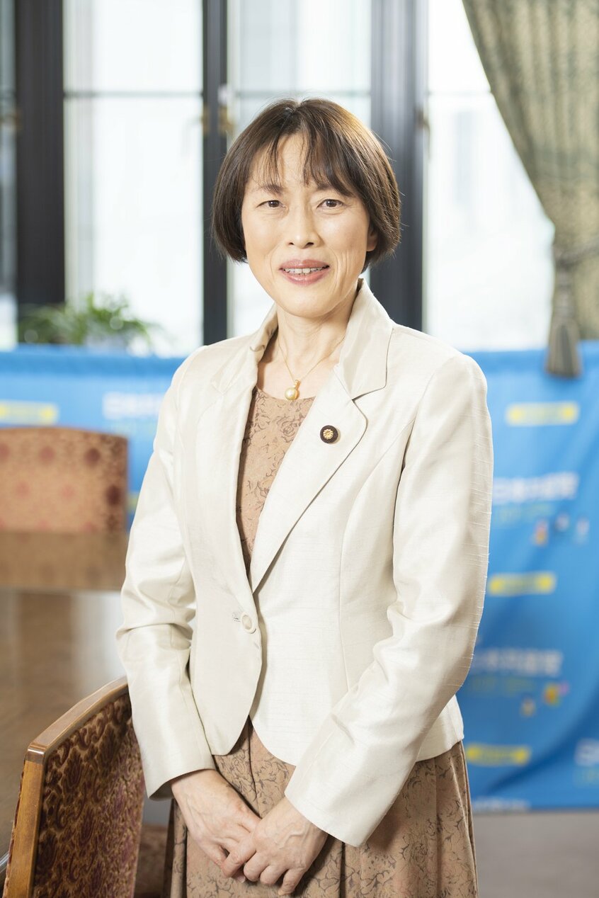 共産党の田村智子委員長(写真/写真映像部・高野楓菜)