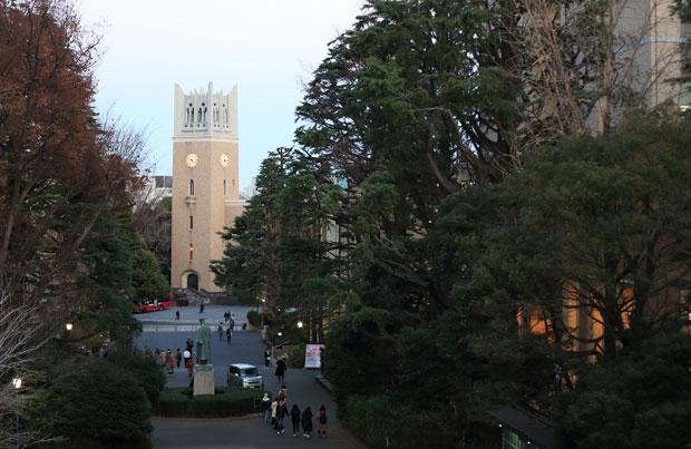 早稲田政経の数学必須化は、数学が苦手な受験生たちに衝撃を与えた。受験するには、より幅広い勉強が必要になる（撮影／写真部・加藤夏子）