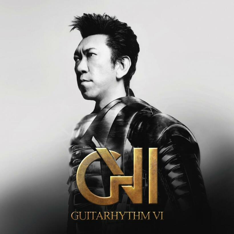 最新作『GUTARHYTHM VI』（ユニバーサルミュージック）。ギターサウンドとヴォーカルで近未来を描く、短編映画のような物語性の高いアルバム。全13曲。