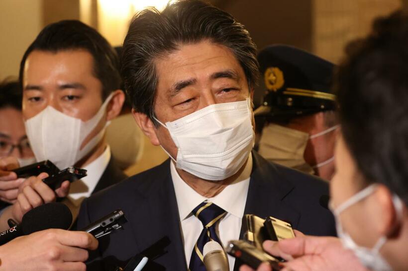 安倍晋三前首相（C)朝日新聞社