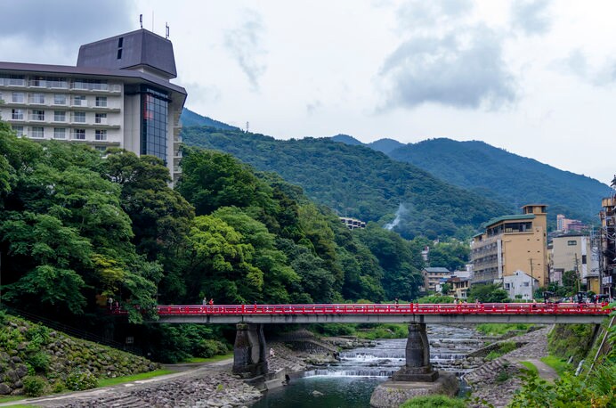 箱根湯本の「あじさい橋」