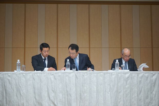 日大の第三者委員会が行った会見の様子(撮影／上田耕司）