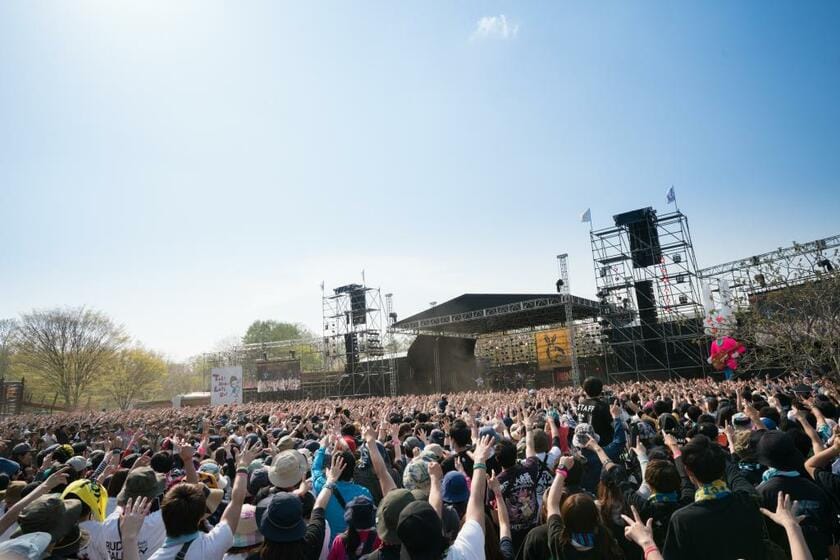 東北地方では最大級の音楽フェス「ARABAKI ROCK FEST.」。2019年には約5万8000人を動員した。写真：（C)ARABAKI  PROJECT