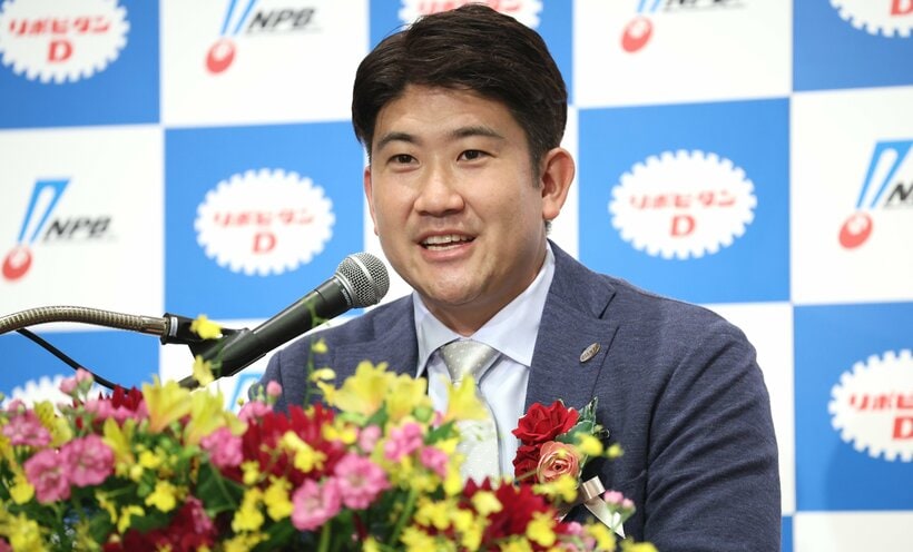 2024年11月、3度目の最優秀選手賞受賞で会見する菅野