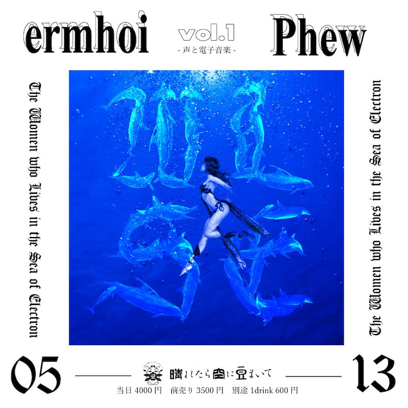 Phewとermhoiの2マンライブ【WLSE Vol.1 -声と電子音楽-】開催