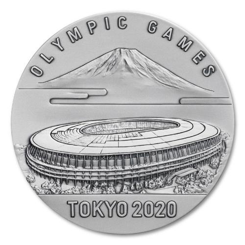 東京2020オリンピック記念メダリオン　純銀製
<br />24,200円(税込)オンラインショップでは」予約残りわずか」と赤文字で表示されている(Ｃ)Tokyo 2020
<br />