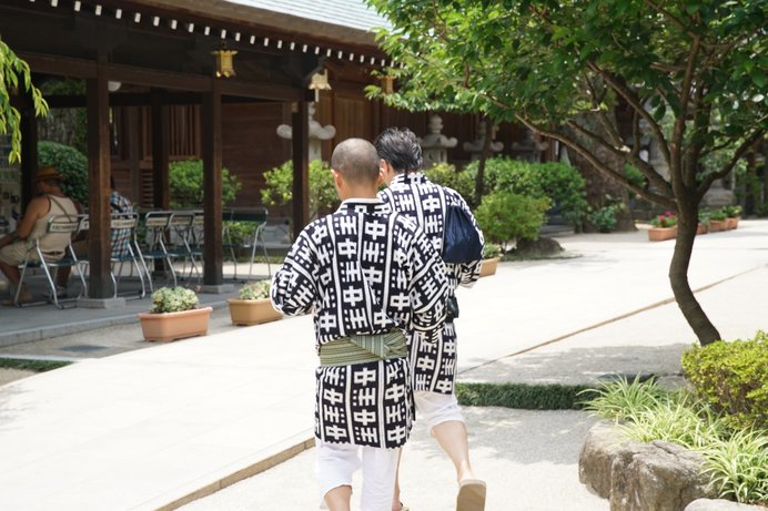 法被姿、博多祇園山笠の正装です