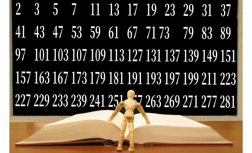 小さい数から順番に並べた素数の例。1から100までの数字のなかには、全部で168個の素数がある（写真はイメージ／GettyImages）