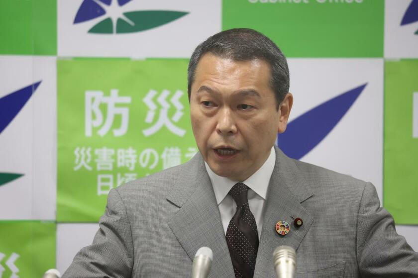 横浜市長選への出馬を表明した、自民党の小此木八郎衆院議員（C）朝日新聞社