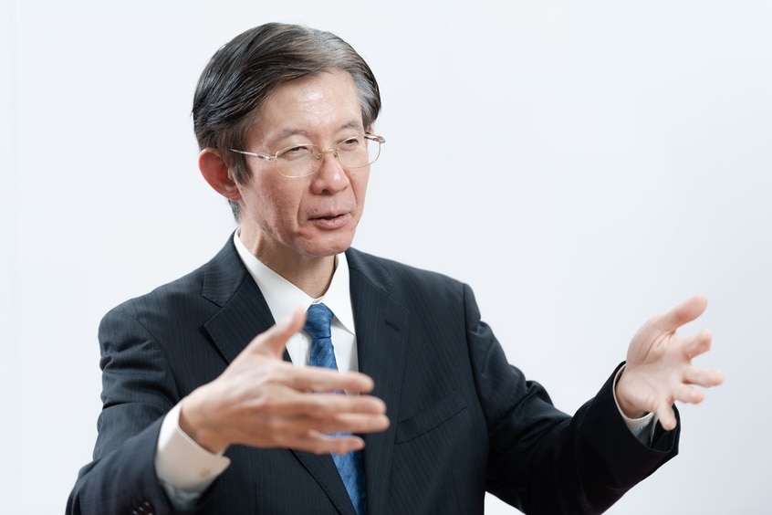 楽天証券経済研究所 チーフアナリストの今中能夫〈いまなか・やすお〉さん(撮影・和仁貢介/朝日新聞出版写真映像部)