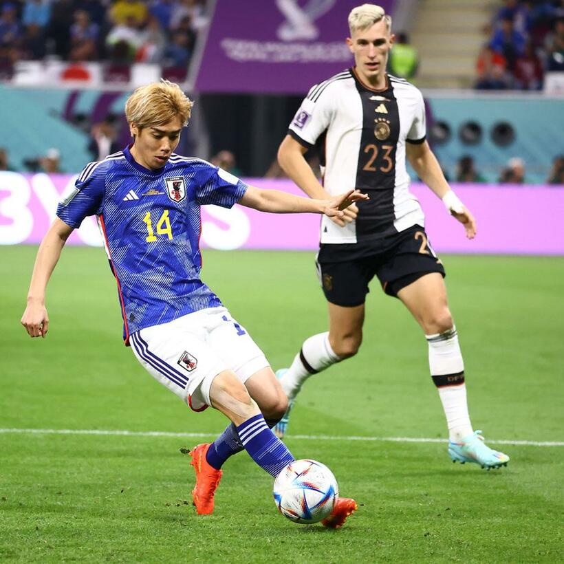 写真＝JFA／アフロ（日本・ドイツ）