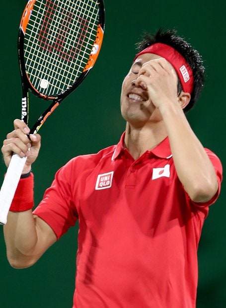 日本人96年ぶりとなる五輪4強入りを果たした錦織圭。（写真:Getty Images）