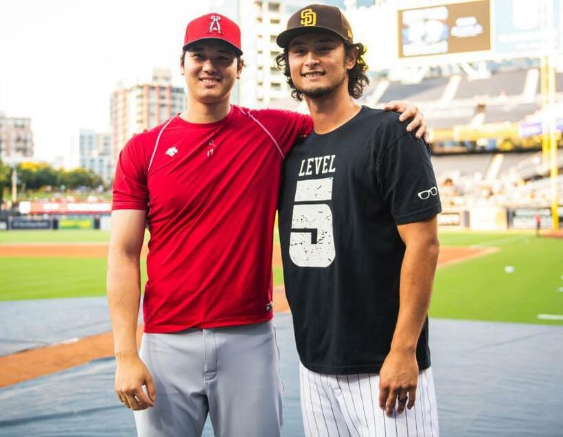 ダルビッシュと大谷翔平（GETTYImages）