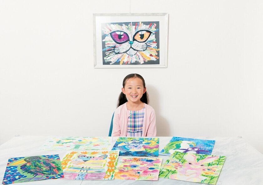 2ページ目)9歳の天才画家Sayaさん母が語る子育て 「『よくできました