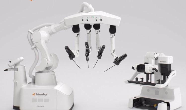 メディカロイド社が開発した手術支援ロボット「hinotori」／同社ホームページから