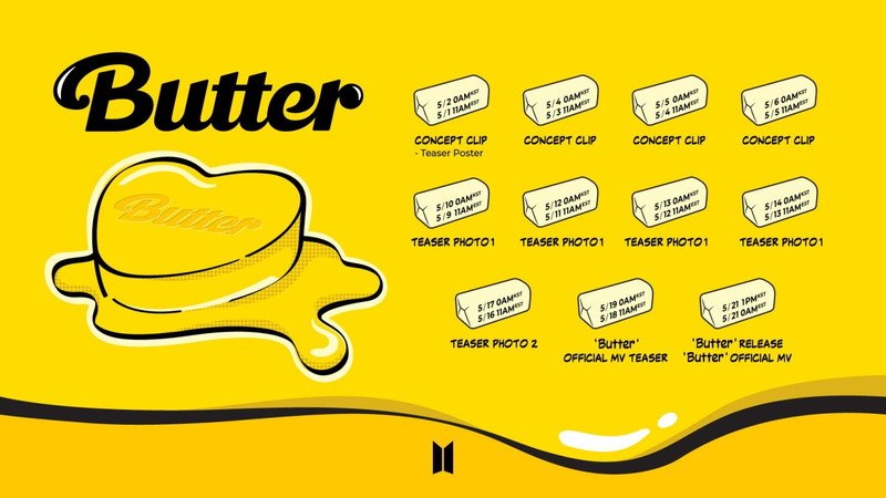 BTS、新曲「Butter」プロモーションスケジュールを公開