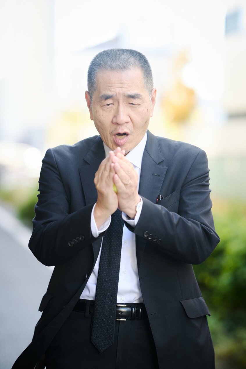 緒方健二氏（撮影・写真映像部／佐藤創紀）