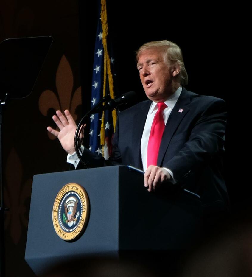 米国のトランプ大統領 (c)朝日新聞社