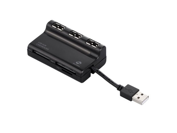 高速カードリーダー／ライターを備えたＵＳＢハブ「BSCRH02U2」シリーズ（株式会社バッファロー提供）