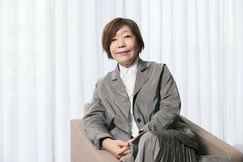 日本大学理事長の林真理子さん（撮影／写真映像部・上田泰世）
はやし・まりこ／1954年、山梨県生まれ。学校法人日本大学理事長、日本文藝家協会理事長。日本大学芸術学部文芸学科卒業。86年、『最終便に間に合えば』『京都まで』で直木賞受賞。『不機嫌な果実』『小説8050』など著書多数。