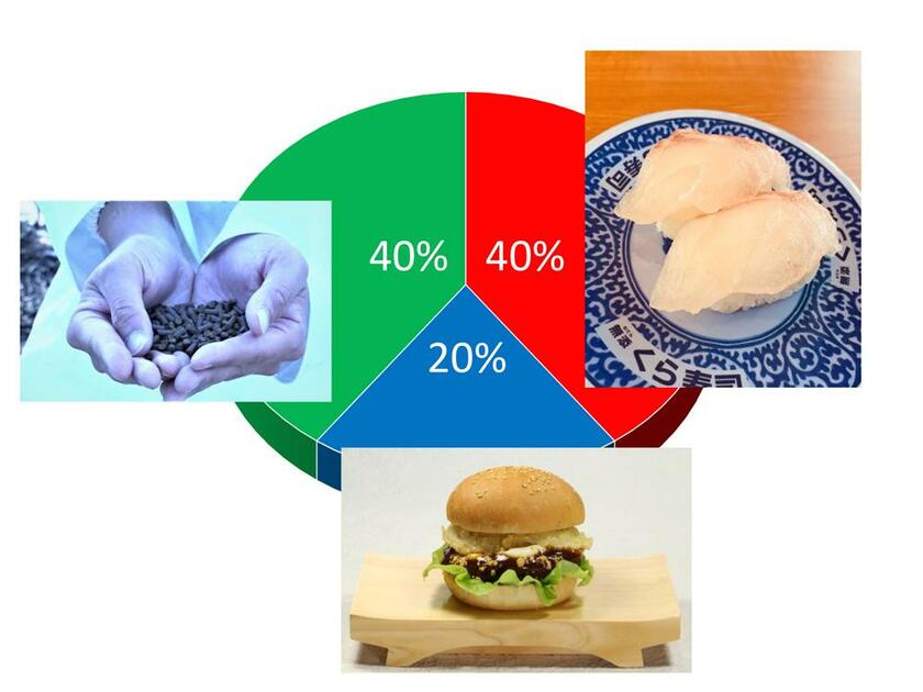 さかなの活用の割合