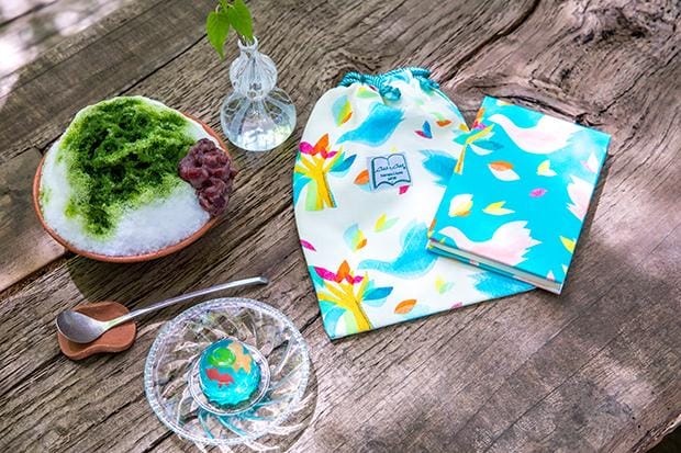 涼菓を味わい、ガラスを愛でる　真夏の昼下がり