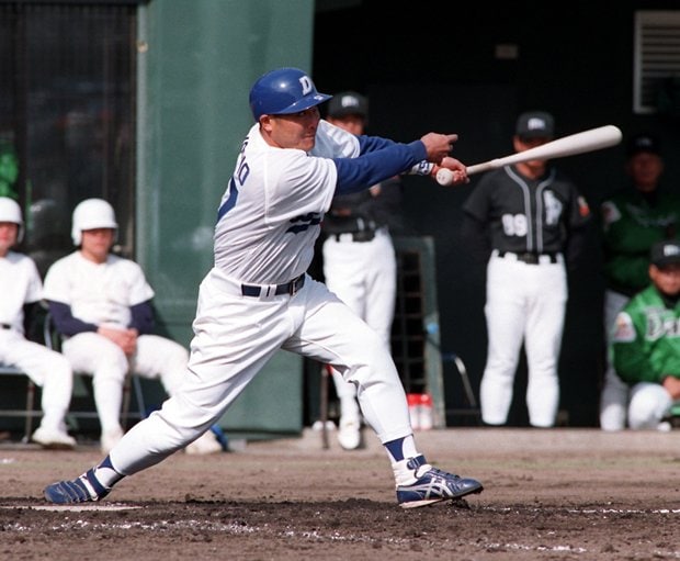 中日時代の彦野利勝＝98年撮影　（ｃ）朝日新聞社