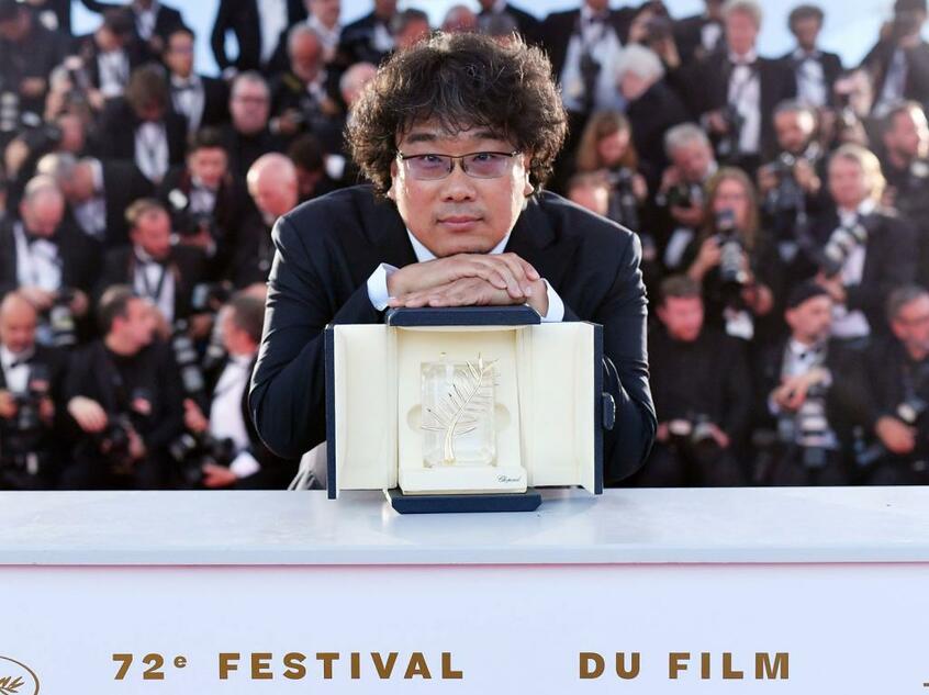 カンヌ映画祭で最高賞をとったポン・ジュノ監督 (c)Festival De Cannes