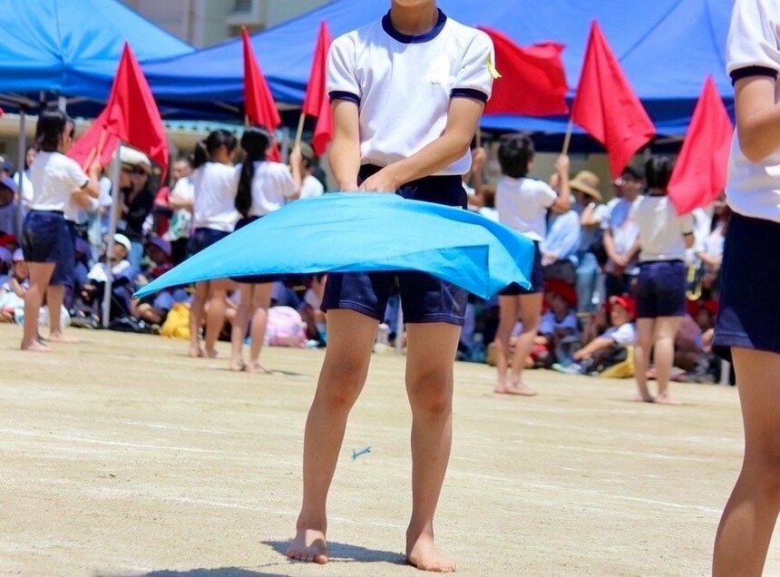 「これからも運動会のカタチはどんどん変わっていくと思う」と松下先生（写真：松下先生のお子さんの運動会の様子）