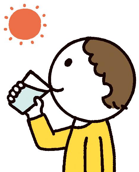 朝1杯のお水を！（イラスト／Yuzuko）