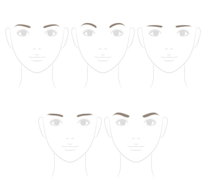 同じ顔のパーツですが、眉だけでもこれだけ印象が違ってくるのです